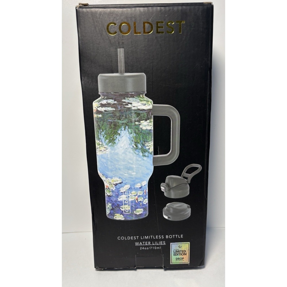Coldest Limitless Ultra 24oz Water Lilies Monet Inspired Limited Edition Tumbler